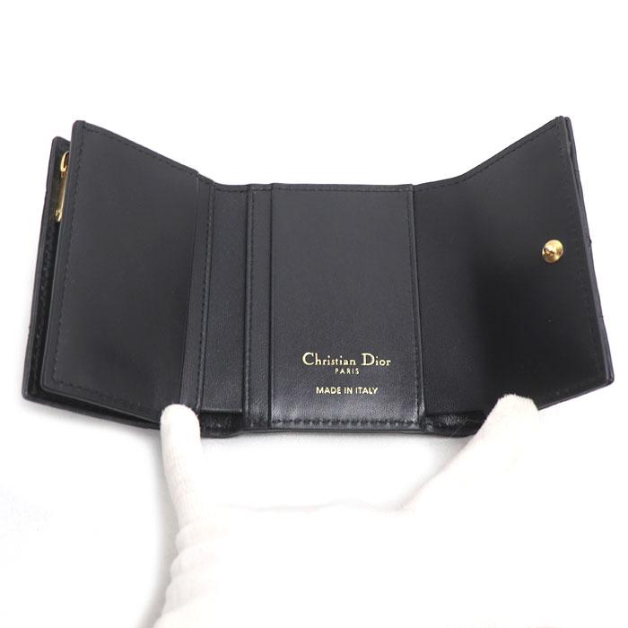 Dior ディオール カロ カナージュ ハイビスカス クリスタル 三つ折り
