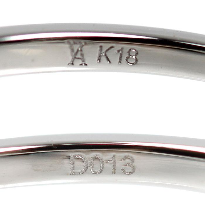 Vendome Aoyama ヴァンドーム青山 K18WG ホワイトゴールド フラワー