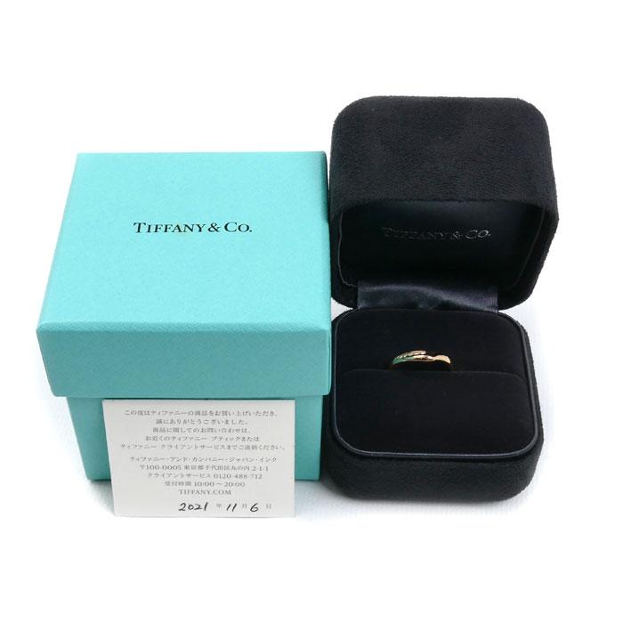 TIFFANY&Co.（ティファニー） K18PG オープンハートバンド ダイヤ