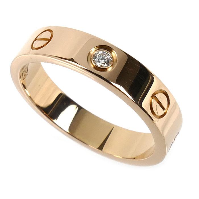 Cartier（カルティエ） K18PG ピンクゴールド ミニラブ 1Pダイヤ 