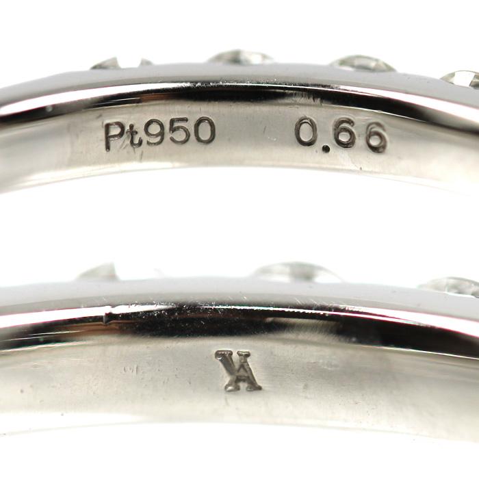 Vendome Aoyama ヴァンドーム青山 Pt950 ハーフエタニティ リング