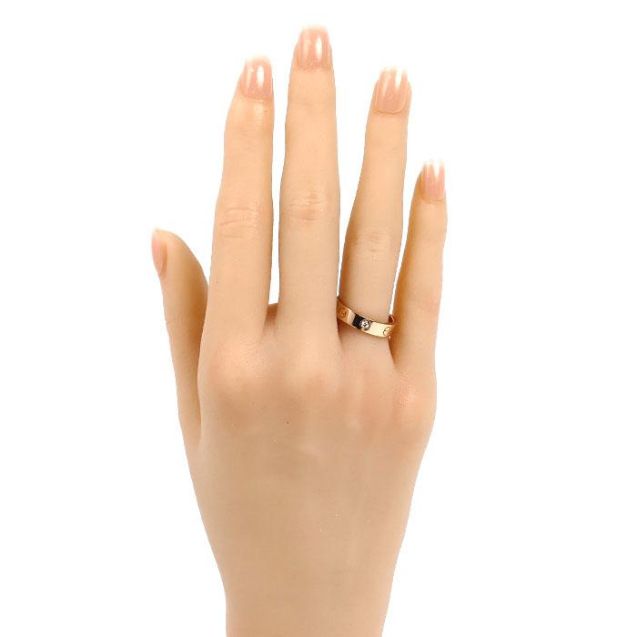 Cartier（カルティエ） K18PG ピンクゴールド ミニラブ 1Pダイヤ 
