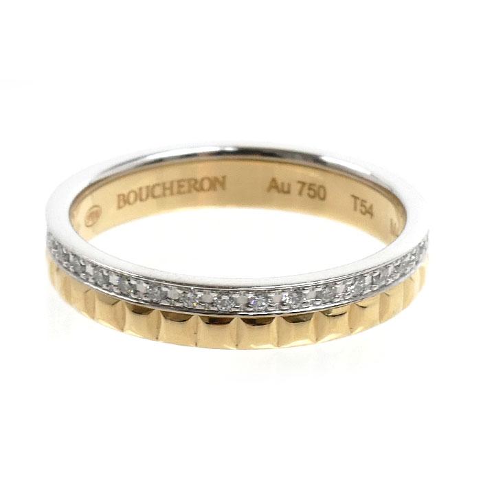 BOUCHERON ブシュロン キャトル ラディアント リングK18YG 美品 BOUCHERON（ブシュロン） K18YG K18WG キャトル ラディアント リング