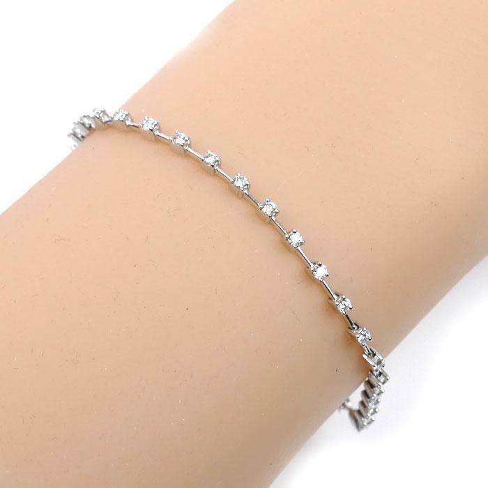 TASAKI タサキ K18WG ホワイトゴールド ブレスレット ダイヤモンド0.65