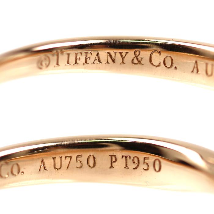 TIFFANY&Co.（ティファニー） K18PG Pt950 ハーモニー ダイヤ リング