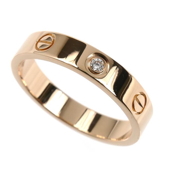Cartier（カルティエ） K18PG ピンクゴールド ミニラブ 1Pダイヤ