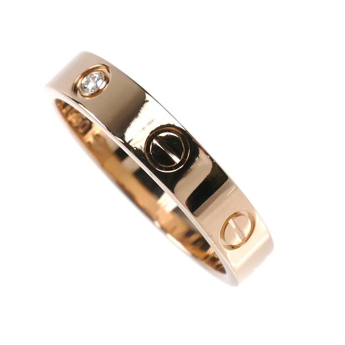 Cartier（カルティエ） K18PG ピンクゴールド ミニラブ 1Pダイヤ
