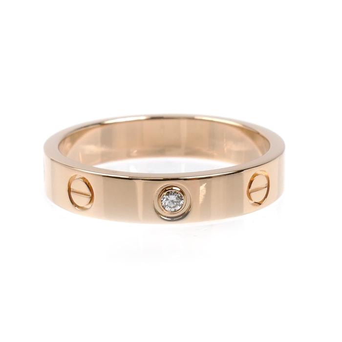 Cartier（カルティエ） K18PG ピンクゴールド ミニラブ 1Pダイヤ