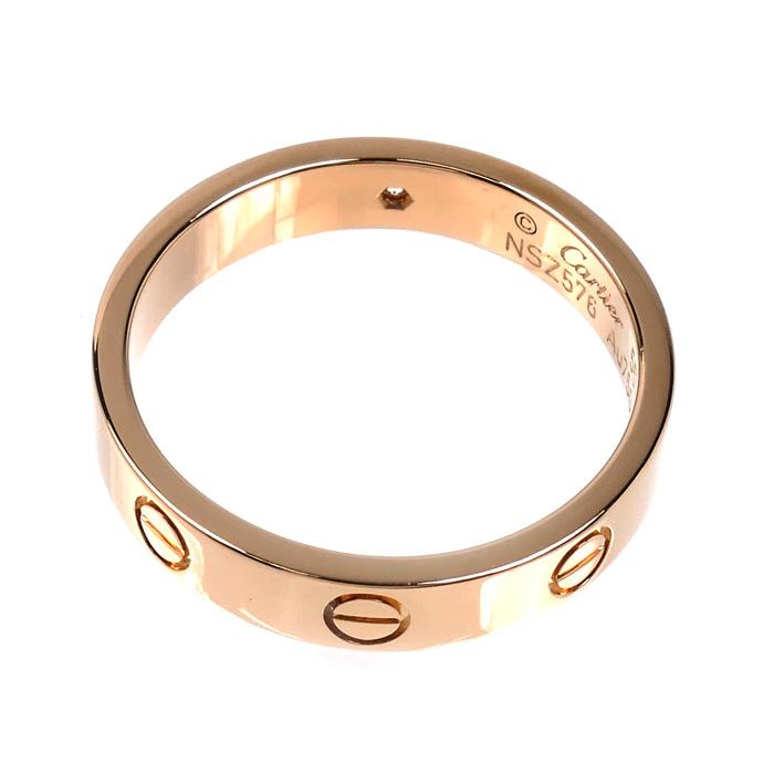 Cartier（カルティエ） K18PG ピンクゴールド ミニラブ 1Pダイヤ