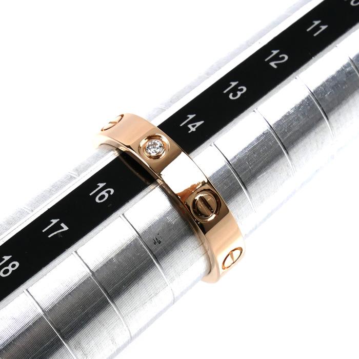 Cartier（カルティエ） K18PG ピンクゴールド ミニラブ 1Pダイヤ
