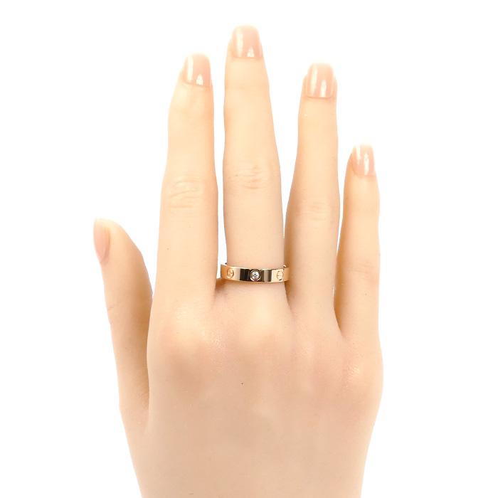 Cartier（カルティエ） K18PG ピンクゴールド ミニラブ 1Pダイヤ