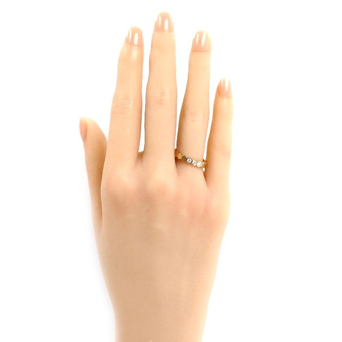 CHAUMET（ショーメ） K18PG ピンクゴールド ビーマイラブ リング・指輪