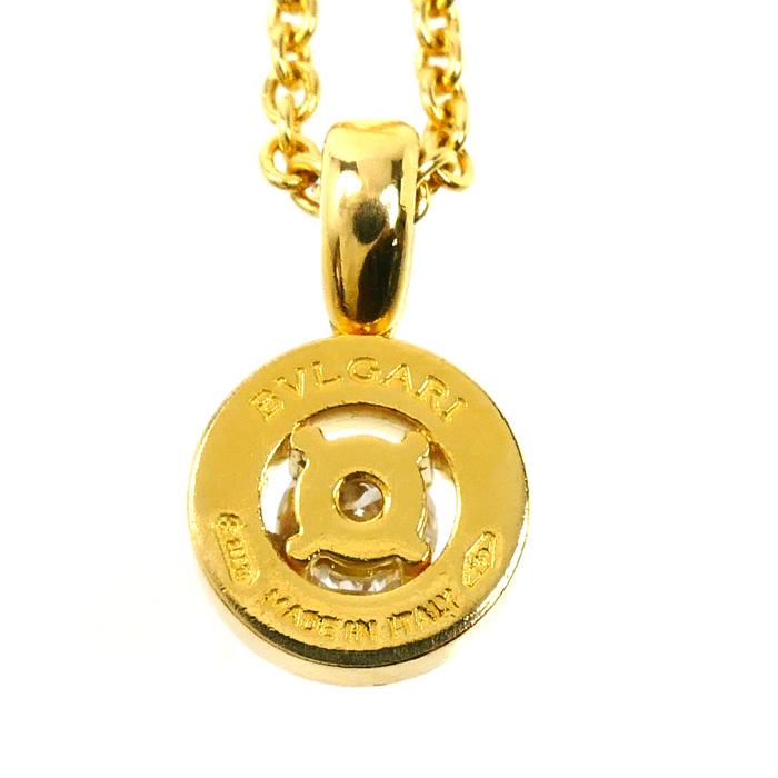 BVLGARI（ブルガリ） K18YG イエローゴールド 1Pダイヤ ネックレス 