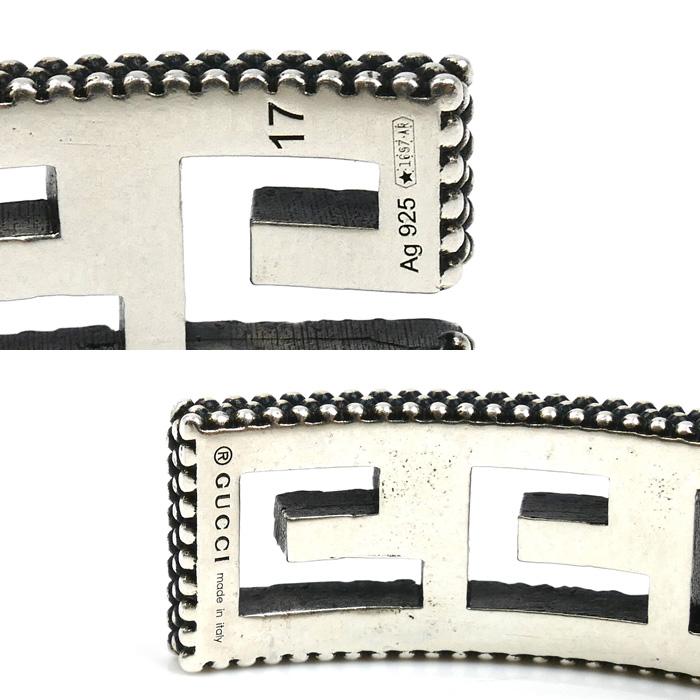 GUCCI（グッチ） シルバー925 スクエアGアラベスク バングル 551919