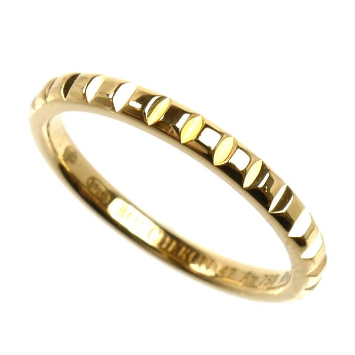 18/美品 ブシュロン K18PG クルドパリ ラージ リング 指輪 52 BOUCHERON（ブシュロン） K18YG イエローゴールド クルドパリ リング
