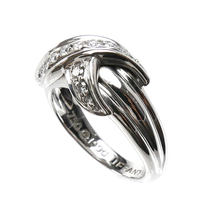 TIFFANY&Co.ティファニーシグネツチヤーK18WGダイヤモンドトップのみ TIFFANY&Co.（ティファニー） K18WG ホワイトゴールド シグネチャー