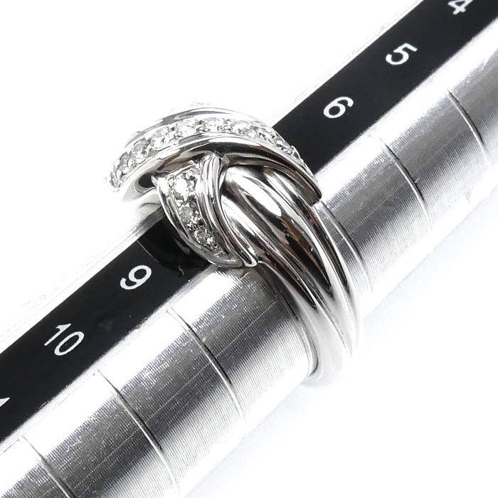 K18WGホワイトゴールドリング.4g TIFFANY&Co.（ティファニー） K18WG ホワイトゴールド シグネチャー