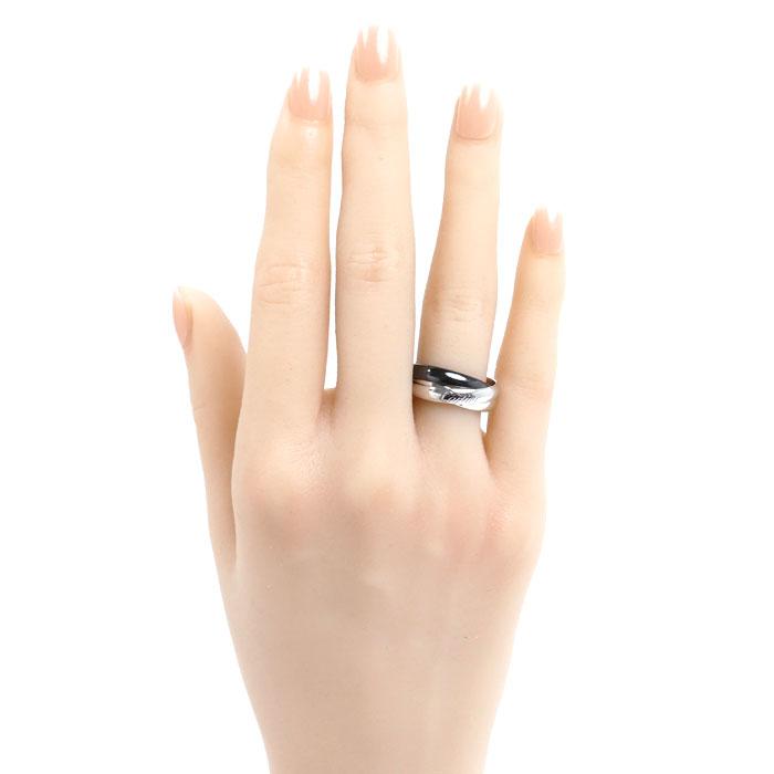Cartier（カルティエ） K18WG ホワイトゴールド セラミック トリニティ 