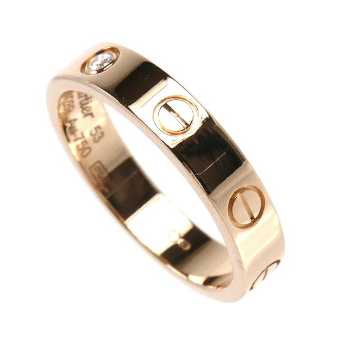 Cartier（カルティエ） K18PG ピンクゴールド ミニラブ 1P ダイヤ