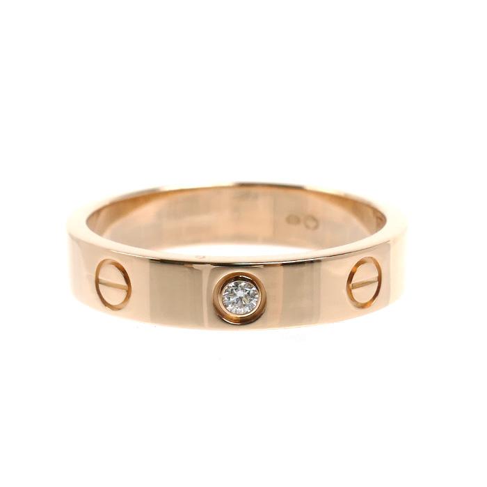Cartier（カルティエ） K18PG ピンクゴールド ミニラブ 1P ダイヤ