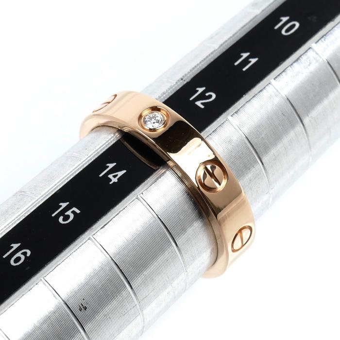 Cartier（カルティエ） K18PG ピンクゴールド ミニラブ 1P ダイヤ