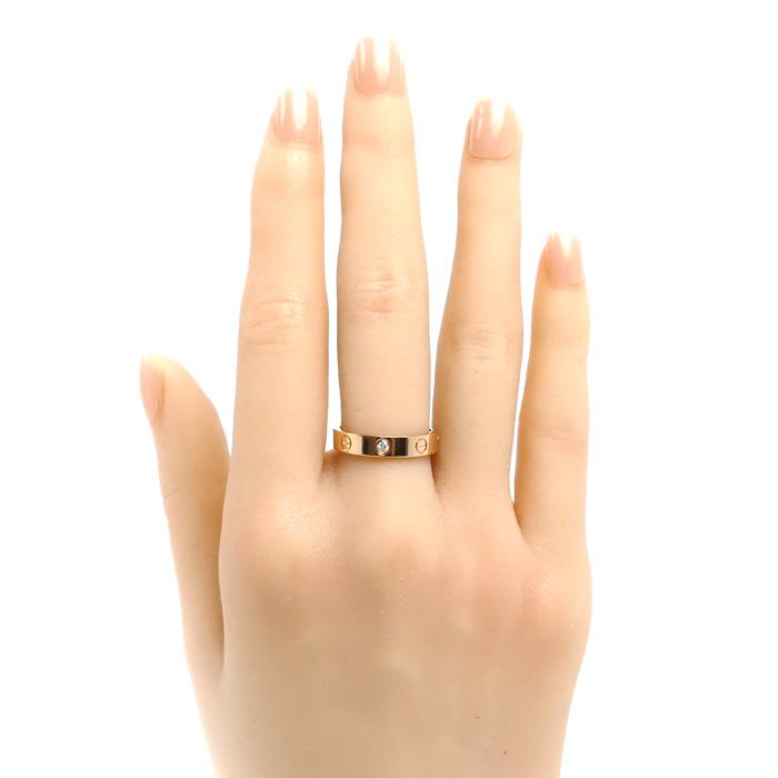 Cartier（カルティエ） K18PG ピンクゴールド ミニラブ 1P ダイヤ