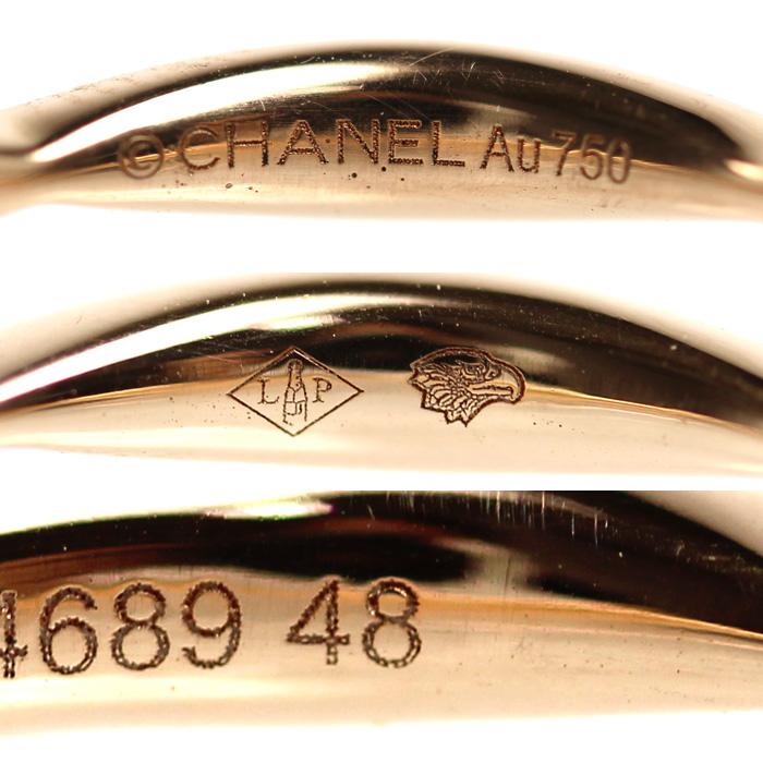 CHANEL（シャネル） K18PG ピンクゴールド カメリア ハーフエタニティ