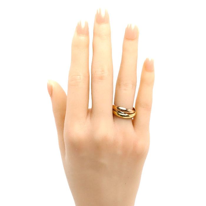 Cartier（カルティエ） K18YG/PG/WG トリニティ リング・指輪 B4052753 