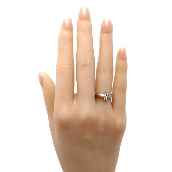 TIFFANY&Co.（ティファニー） K18WG ホワイトゴールド Tワン ダイヤ