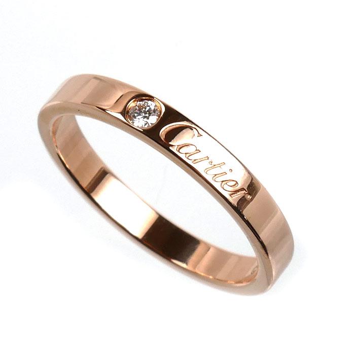 Cartier（カルティエ） K18PG ウェディング 1Pダイヤ リング・指輪
