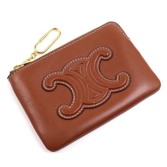 CELINE（セリーヌ） トリオンフ コインケース ブラウン 10C663DR8.04LU