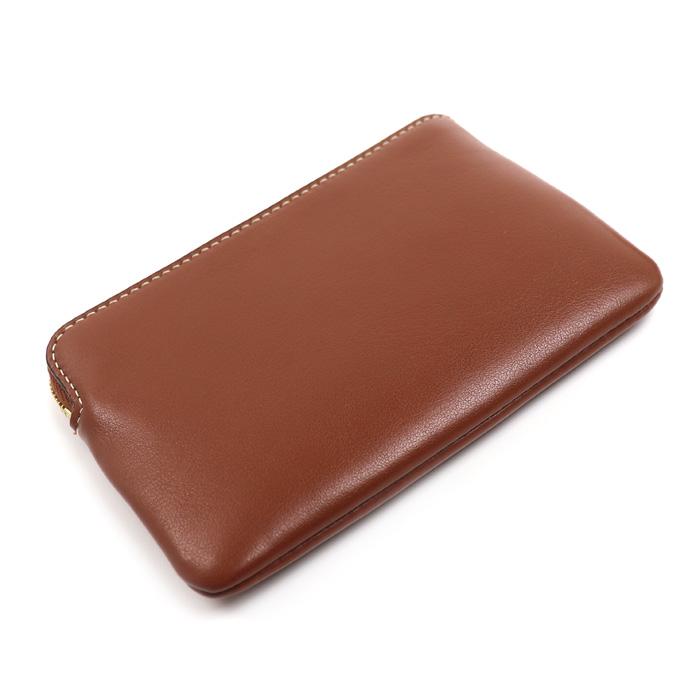 【美品】CELINE セリーヌ トリオンフ レザー ケース ブラウン CELINE（セリーヌ） トリオンフ コインケース ブラウン 10C663DR8.04LU
