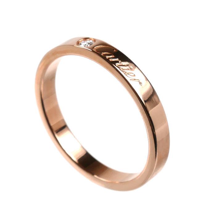 Cartier（カルティエ） K18PG ウェディング 1Pダイヤ リング・指輪