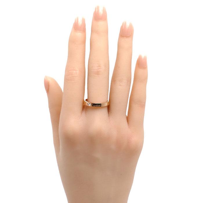 Cartier（カルティエ） K18PG ウェディング 1Pダイヤ リング・指輪