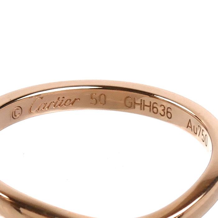 28/美品 カルティエ K18PG バレリーナ カーブ 3Pダイヤ リング 指輪 Cartier（カルティエ） K18PG バレリーナ カーブ ウェディング 3P