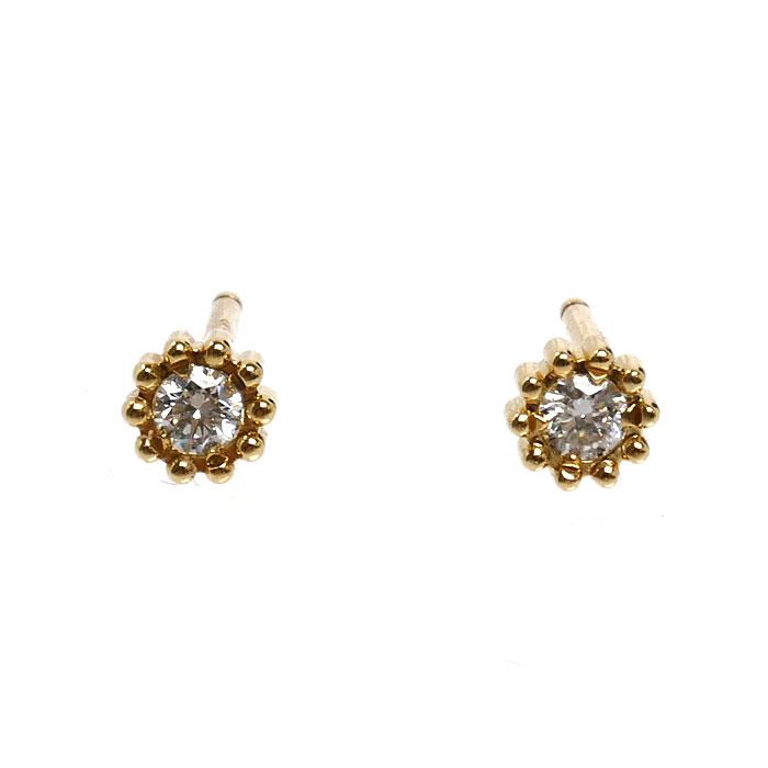 Dior ディオール K18YG イエローゴールド ミミローズ ピアス