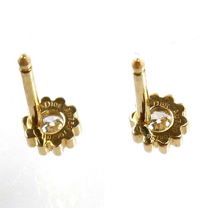 Dior ディオール K18YG イエローゴールド ミミローズ ピアス