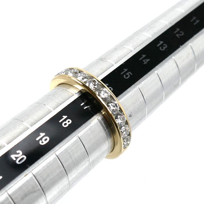 【A出品】ティファニー　ハーモニー　ハーフサークル　ダイヤリング TIFFANY&Co.（ティファニー） K18YG ハーフサークル チャネル