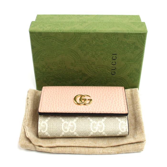 GUCCI ダブルG バイカラー キーケース　ダスティピンク GUCCI（グッチ） ダブルG バイカラー キーケース ダスティピンク