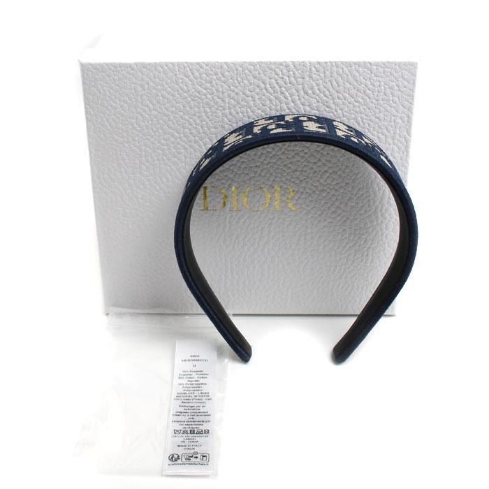 最終値下げ　diorカチューシャ Dior ディオール ポリエステル コットン ポリプロピレン オブリーク