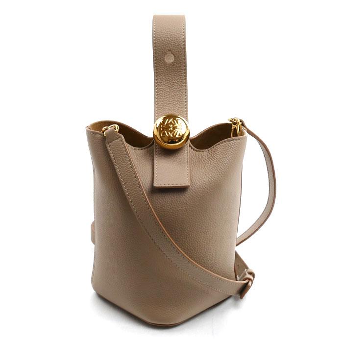 LOEWE（ロエベ） ペブル バケット ミニ 2Wayショルダーバッグ サンド 
