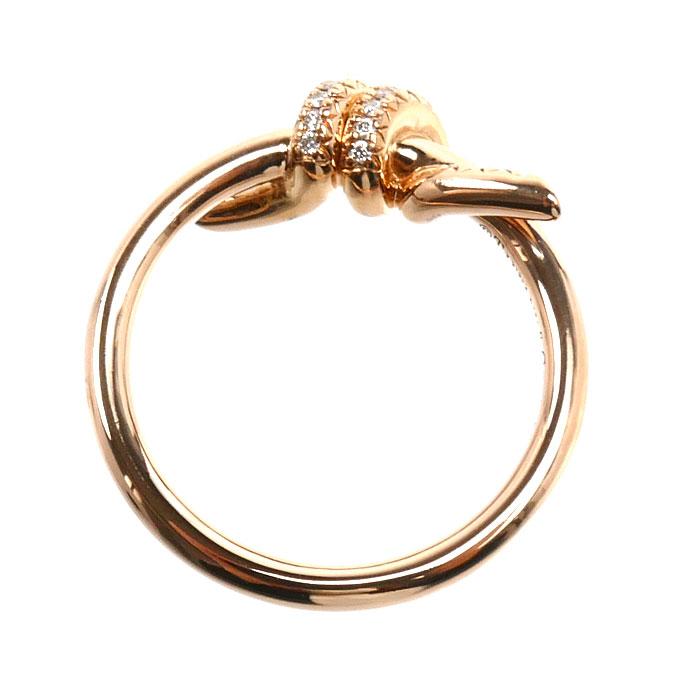 TIFFANY&Co.（ティファニー） K18PG ピンクゴールド ノット ダイヤ