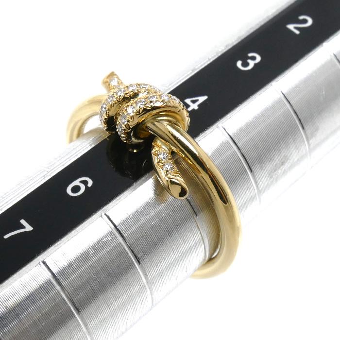 TIFFANY&Co.（ティファニー） K18YG イエローゴールド ノット ダイヤ