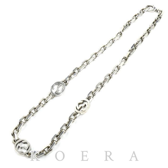 GUCCI（グッチ） シルバー925 インターロッキングG ネックレス 142g
