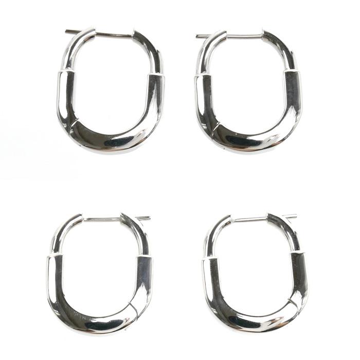 Tiffany & Co. ピアス片耳 TIFFANY&Co.（ティファニー） K18WG ホワイトゴールド ロック スモール