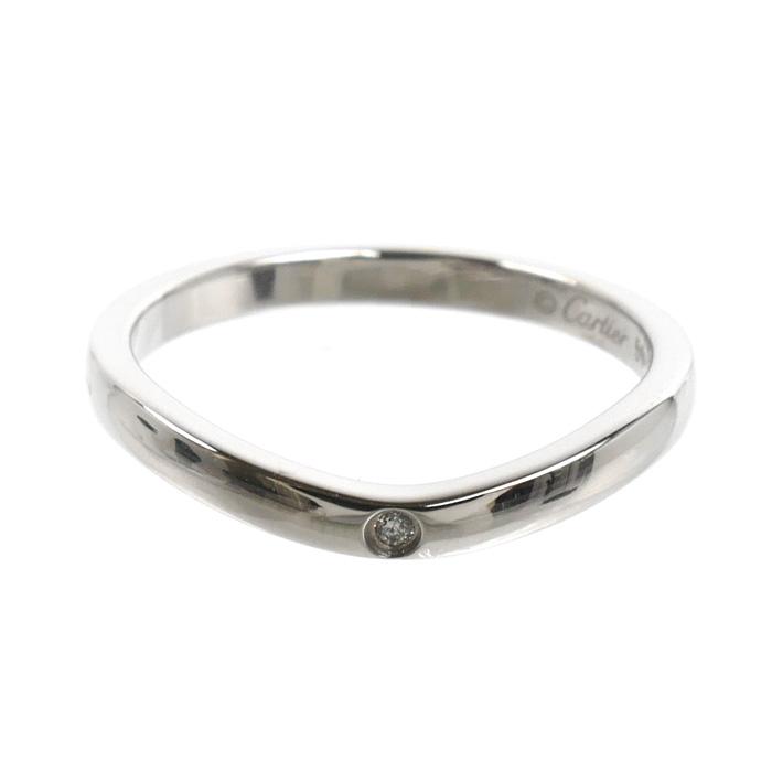 Cartier（カルティエ） Pt950プラチナ バレリーナ カーブ ウェディング
