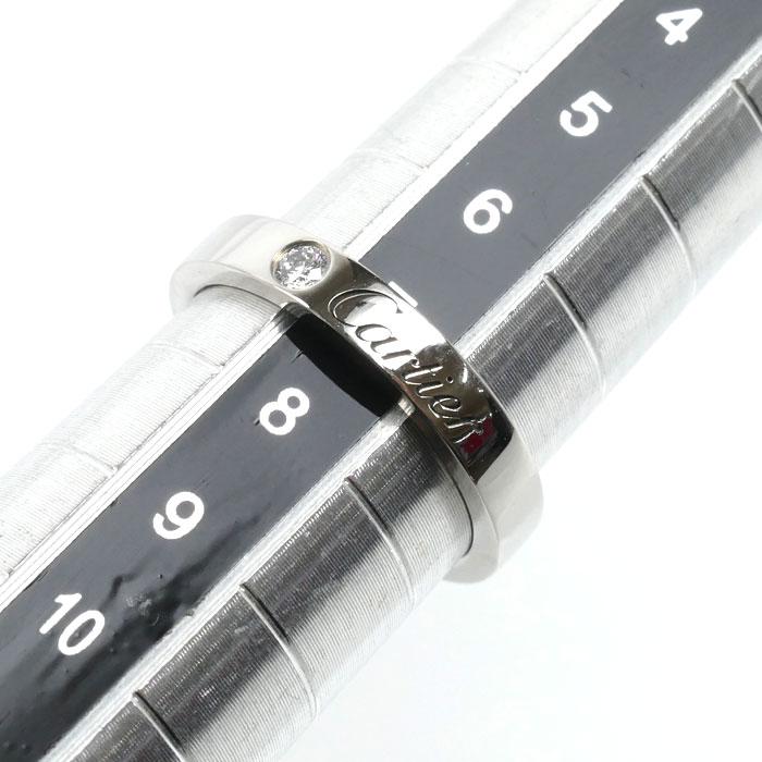 Cartier（カルティエ） Pt950プラチナ ウェディング 1Pダイヤ リング