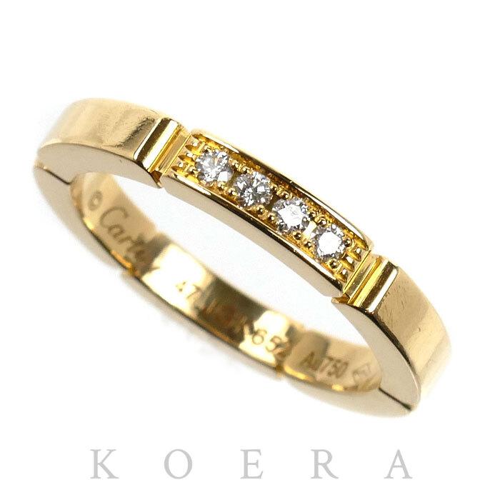 Cartier（カルティエ） K18YG マイヨンパンテール 4P ダイヤ リング