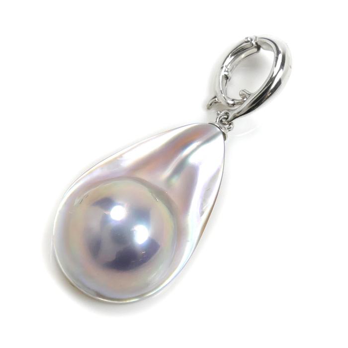 真珠 マベパール ペンダントトップ ペンダント K18 総重量約4.3g