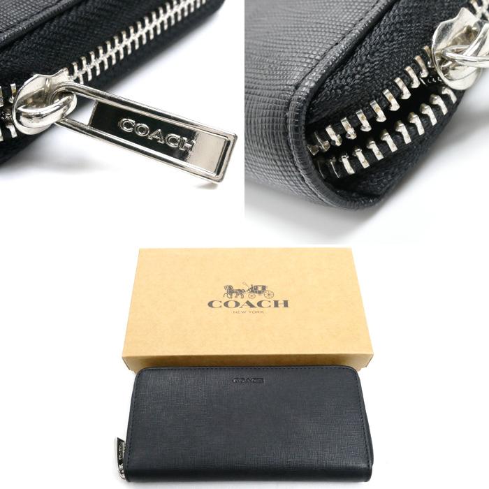 新品 コーチ COACH 長財布(ラウンドファスナー) アコーディオン ジップ ブラック 黒 COACH（コーチ） 長財布 財布 メンズ レディース ラウンドファスナー
